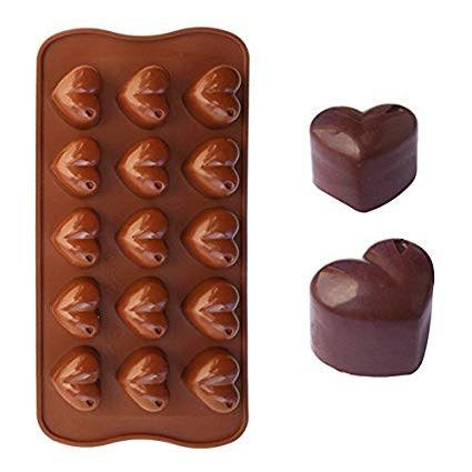 Molde mini corazones con gotita