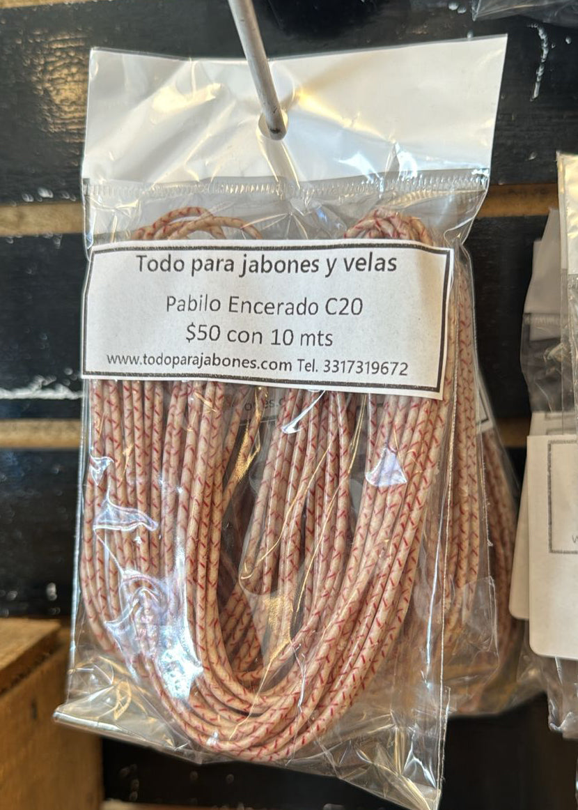 Rollo pabilo encerado 10m