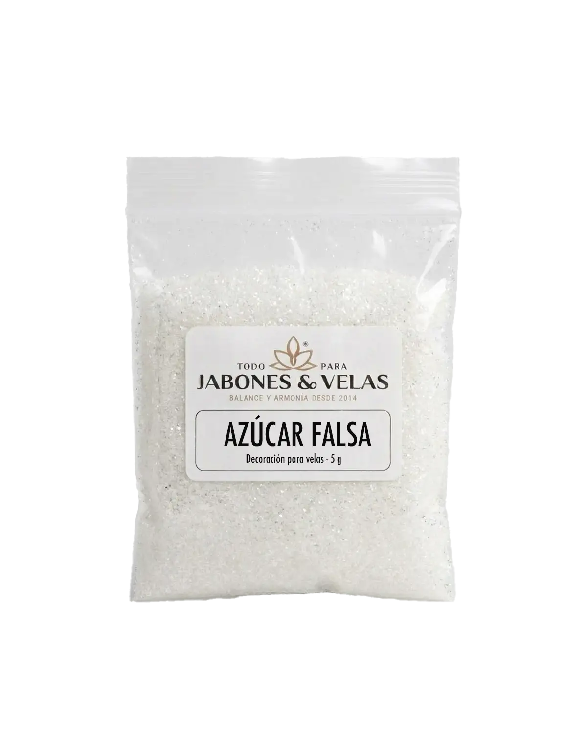 Azúcar falsa - Decoración para velas