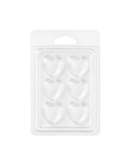 Contenedor para Wax Melt - Clamshell de 6 cavidades - Corazón - 10 piezas