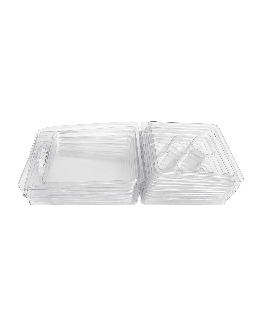 Contenedor para Wax Melt - Clamshell de 6 cavidades - Corazón - 10 piezas