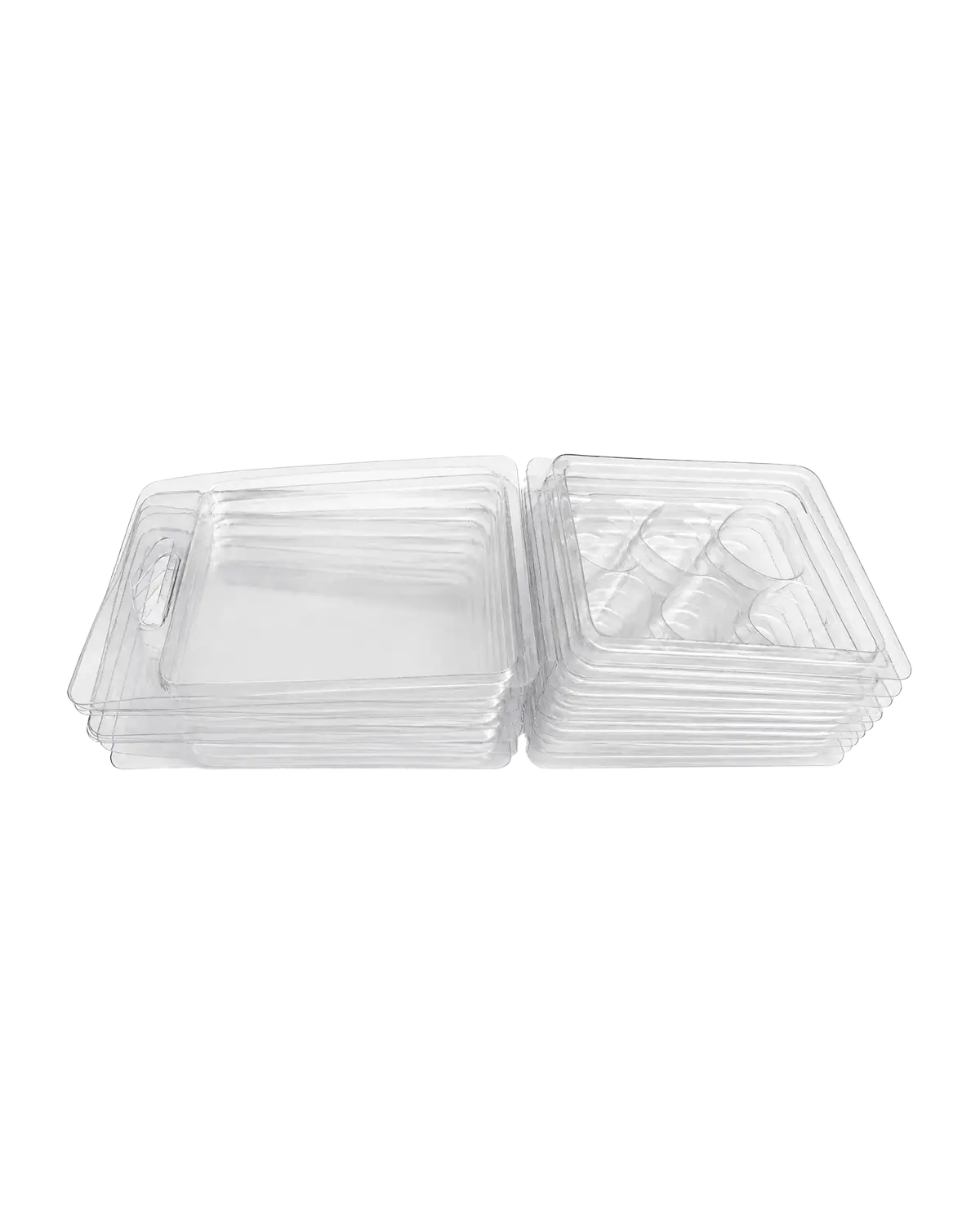 Contenedor para Wax Melt - Clamshell de 6 cavidades - Corazón - 10 piezas