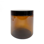 Frasco Ambar con tapa negra - 240 ml