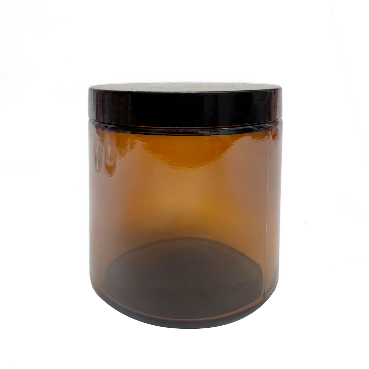 Frasco Ambar con tapa negra - 240 ml