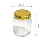 Frasco Compota con tapa dorada - 130 ml