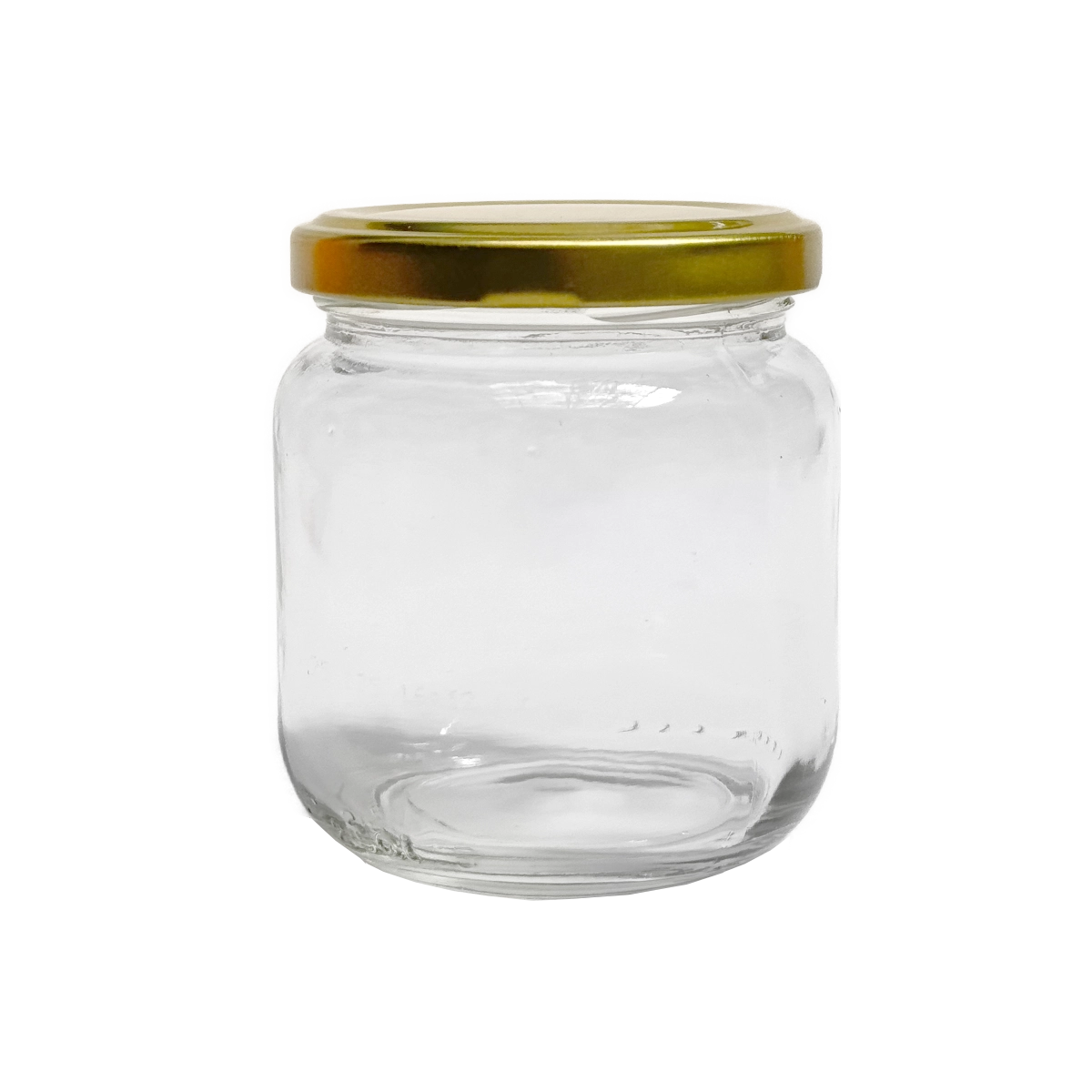 Frasco Compota con tapa dorada - 229 ml