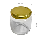 Frasco Compota con tapa dorada - 229 ml