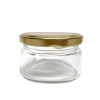 Frasco Jar con tapa dorada - 60, 200 y 300 ml