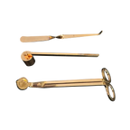 Kit de Herramientas para Velas - Apagavelas, Cortapabilo, Gancho de Pabilo y Charola