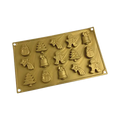 Molde Silicón - 15 Figuras de Navidad