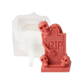 Molde Silicón 3D - RIP Tumba con calavera