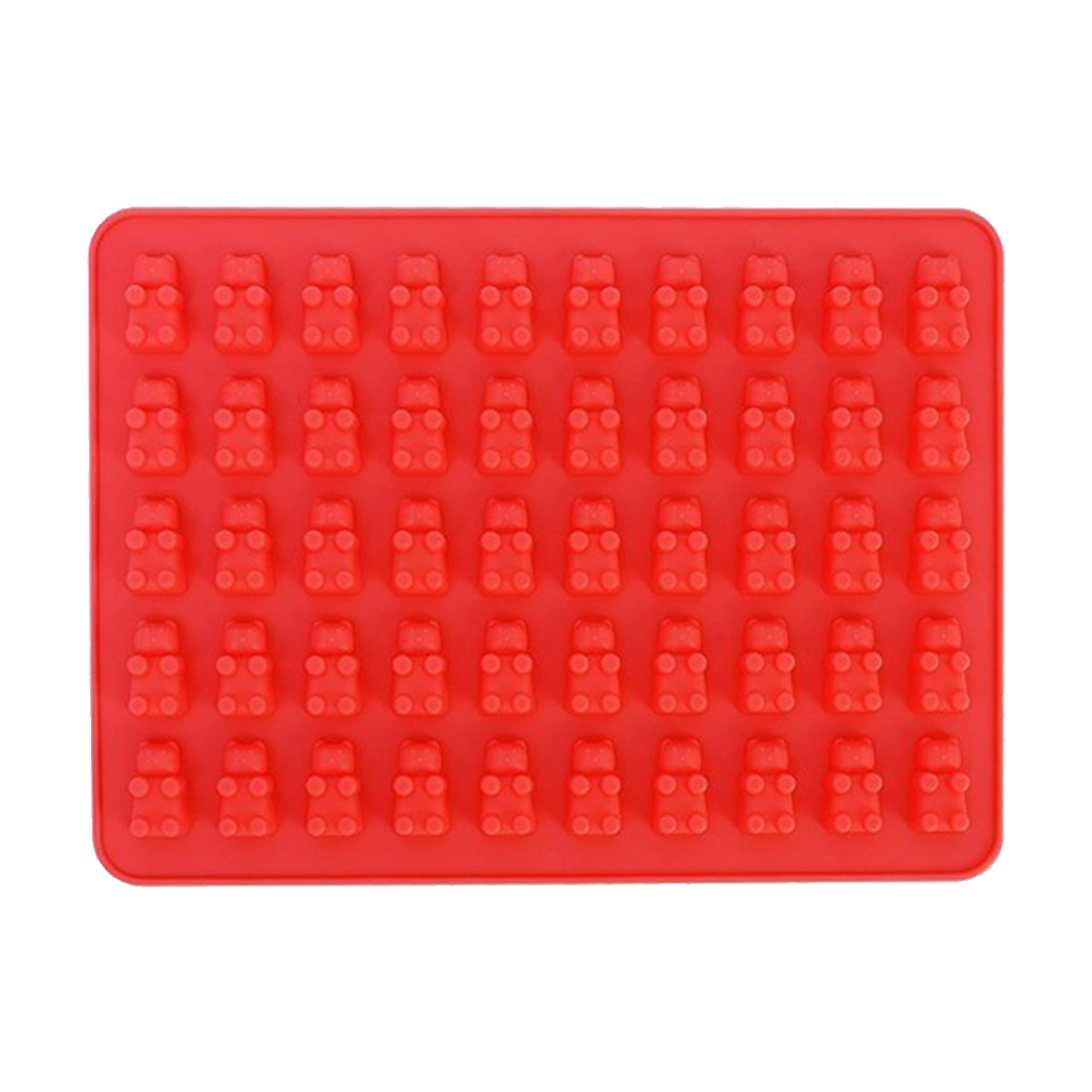 Molde Silicón - 50 ositos panda de gomita