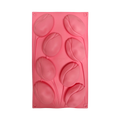 Molde Silicón - 8 Flores de Tulipán - 7.5 x 5 x 3 cm c/u