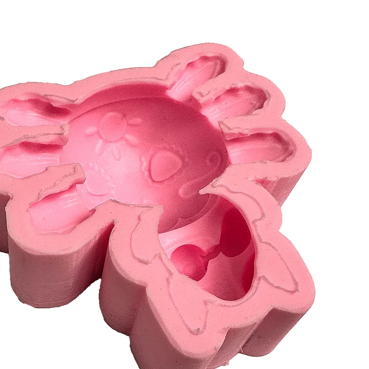 Molde Silicón 3D - Ajolote - Día de Muertos  - 8.5 x 8.5 x 3 cm