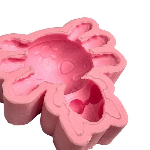 Molde Silicón 3D - Ajolote - Día de Muertos  - 8.5 x 8.5 x 3 cm