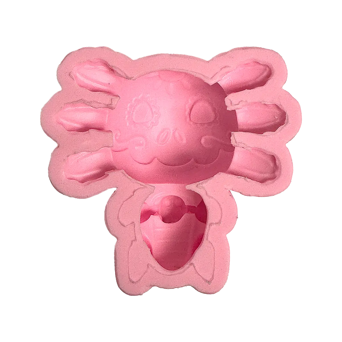 Molde Silicón 3D - Ajolote - Día de Muertos  - 8.5 x 8.5 x 3 cm