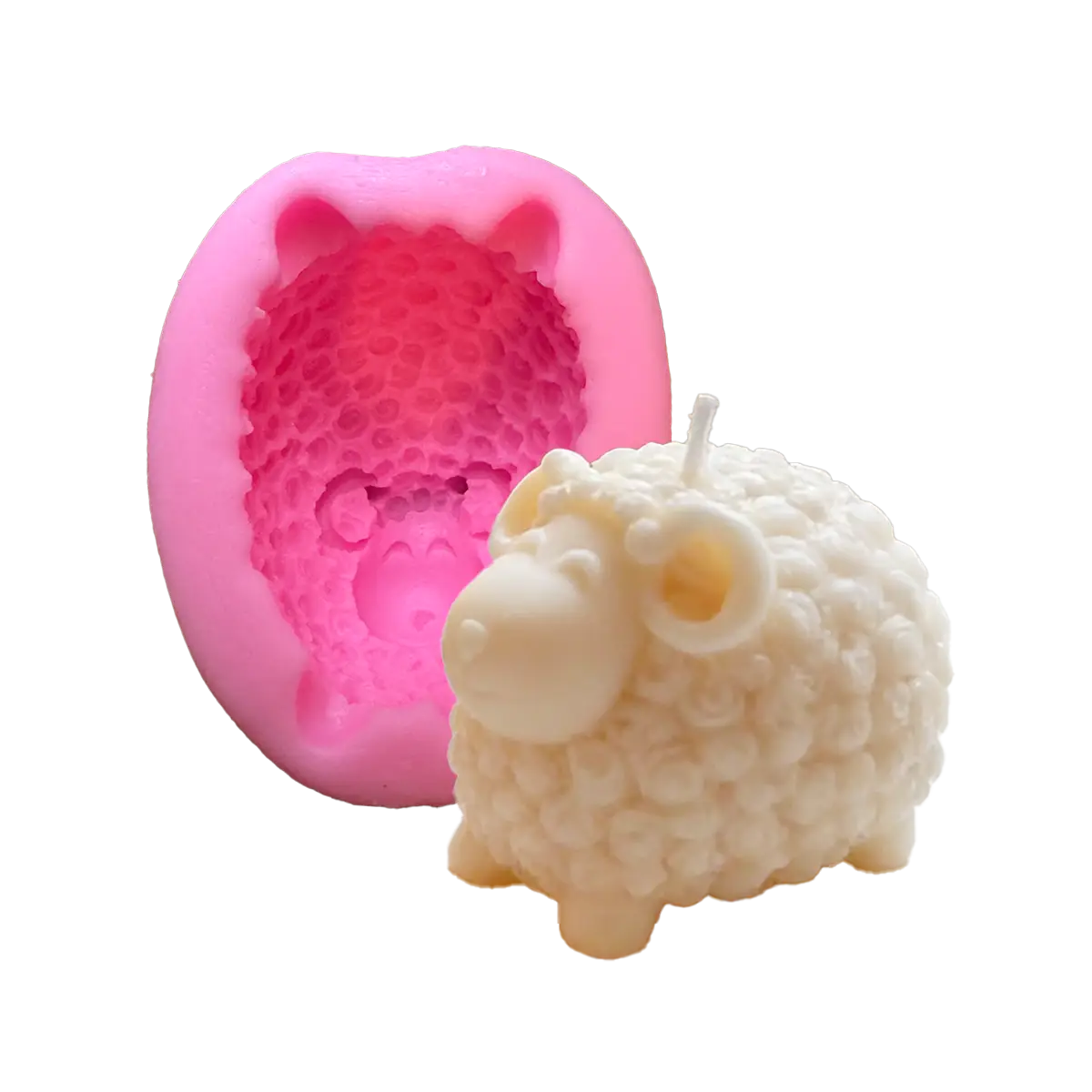 Molde Silicón 3D - Borreguito de la abundancia sonriente