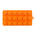 Molde Silicón - Calabaza Halloween - 20.7 x 11 x 1.5 cm
