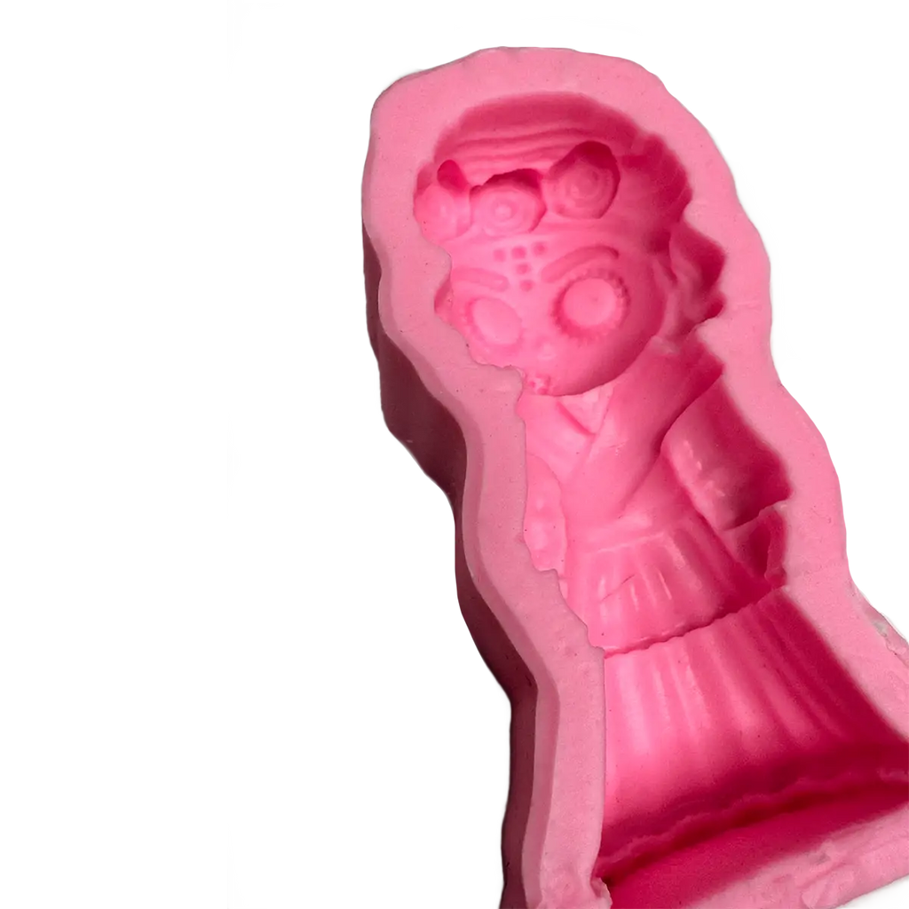 Molde Silicón 3D - Catrina Día de Muertos - 9 x 4.5 x 2.5 cm
