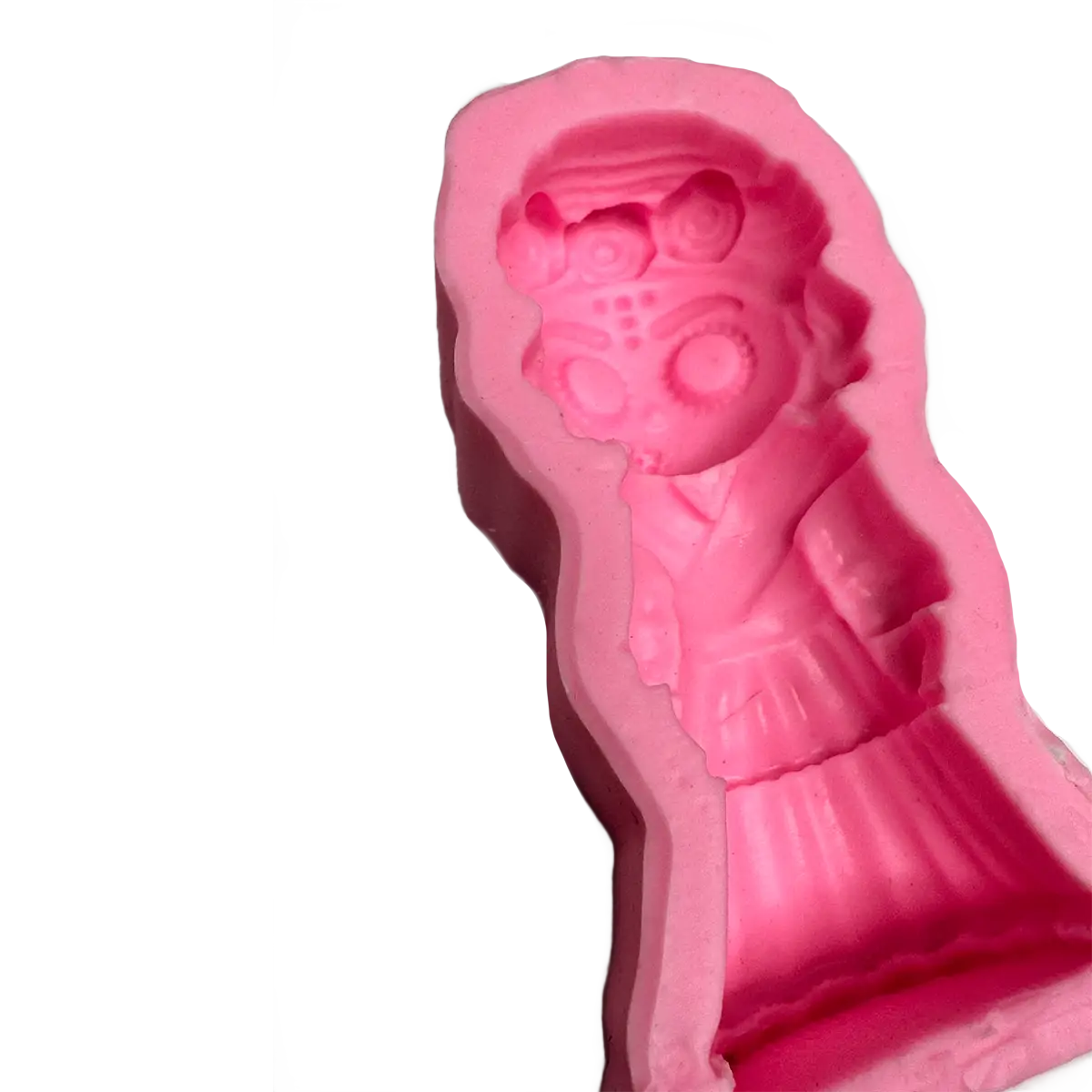 Molde Silicón 3D - Catrina Día de Muertos - 9 x 4.5 x 2.5 cm