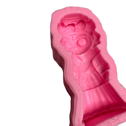 Molde Silicón 3D - Catrina Día de Muertos - 9 x 4.5 x 2.5 cm