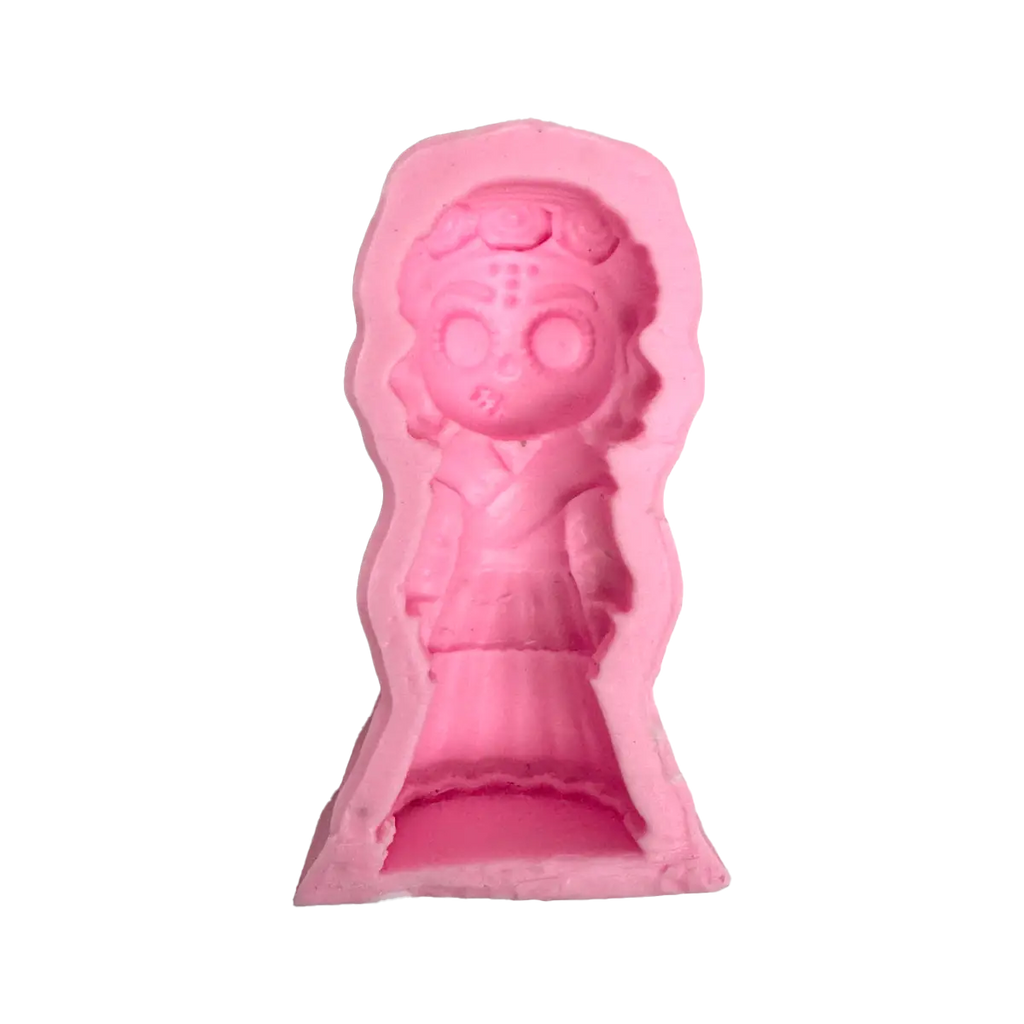 Molde Silicón 3D - Catrina Día de Muertos - 9 x 4.5 x 2.5 cm