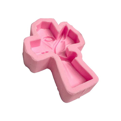 Molde Silicón 3D - Cruz con paloma - 8.8 x 6.2 x 2 cm