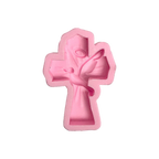 Molde Silicón 3D - Cruz con paloma - 8.8 x 6.2 x 2 cm