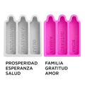Molde Silicón 3D - Deseos Año Nuevo - 2 moldes