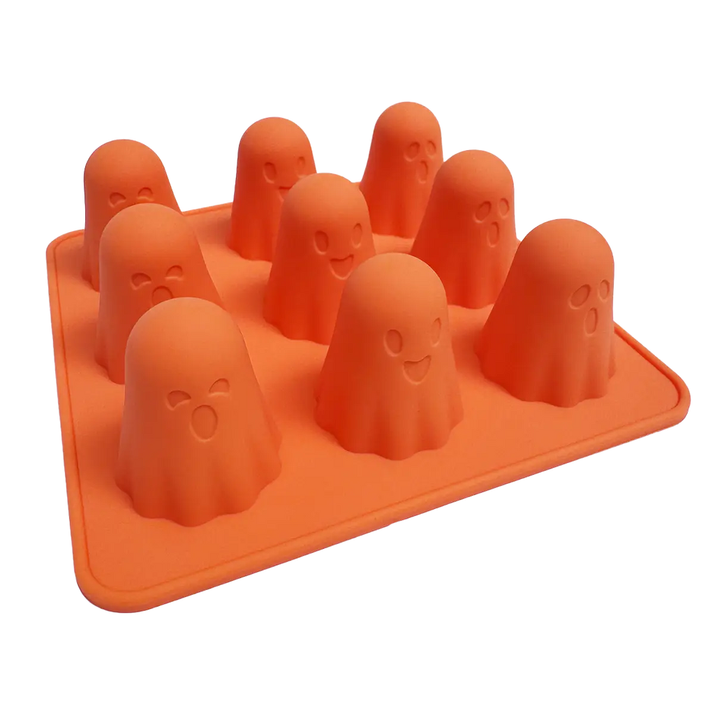 Molde Silicón - Fantasmitas - 15.5 x 15.5 x 4.7 cm