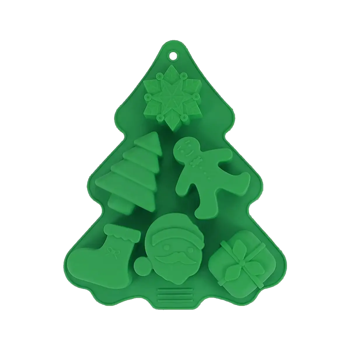 Molde Silicón - 6 Figuras de Navidad