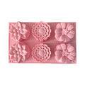 Molde 6 Flores Silicón