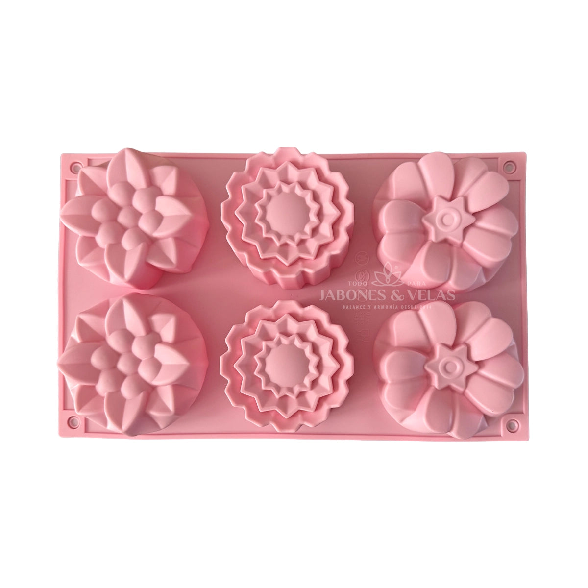 Molde 6 Flores Silicón