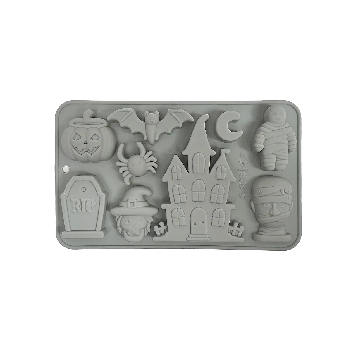 Molde Silicón - Halloween Castillo - 20.3 x 12.3 x 2 cm