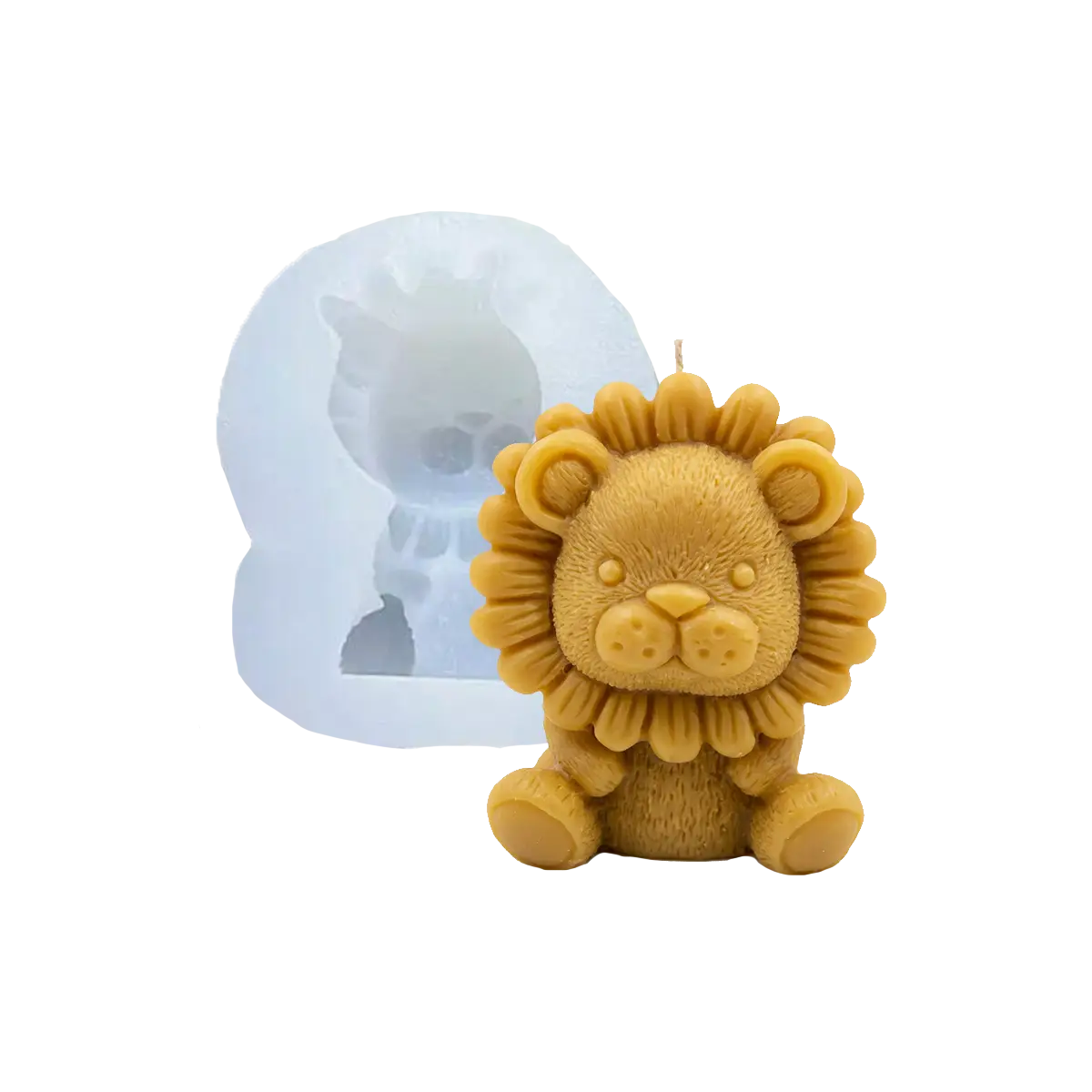 Molde Silicón 3D - León de peluche