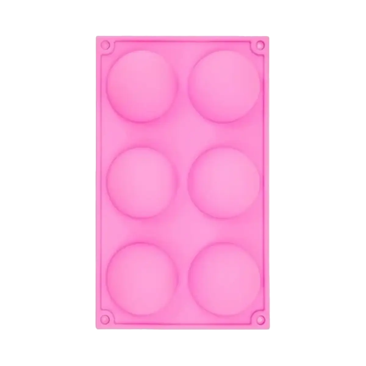 Molde Silicón - Media esfera - 6 x 6 x 3 cm