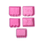 Molde Silicón 3D - 5 mini Jabones Día de Muertos