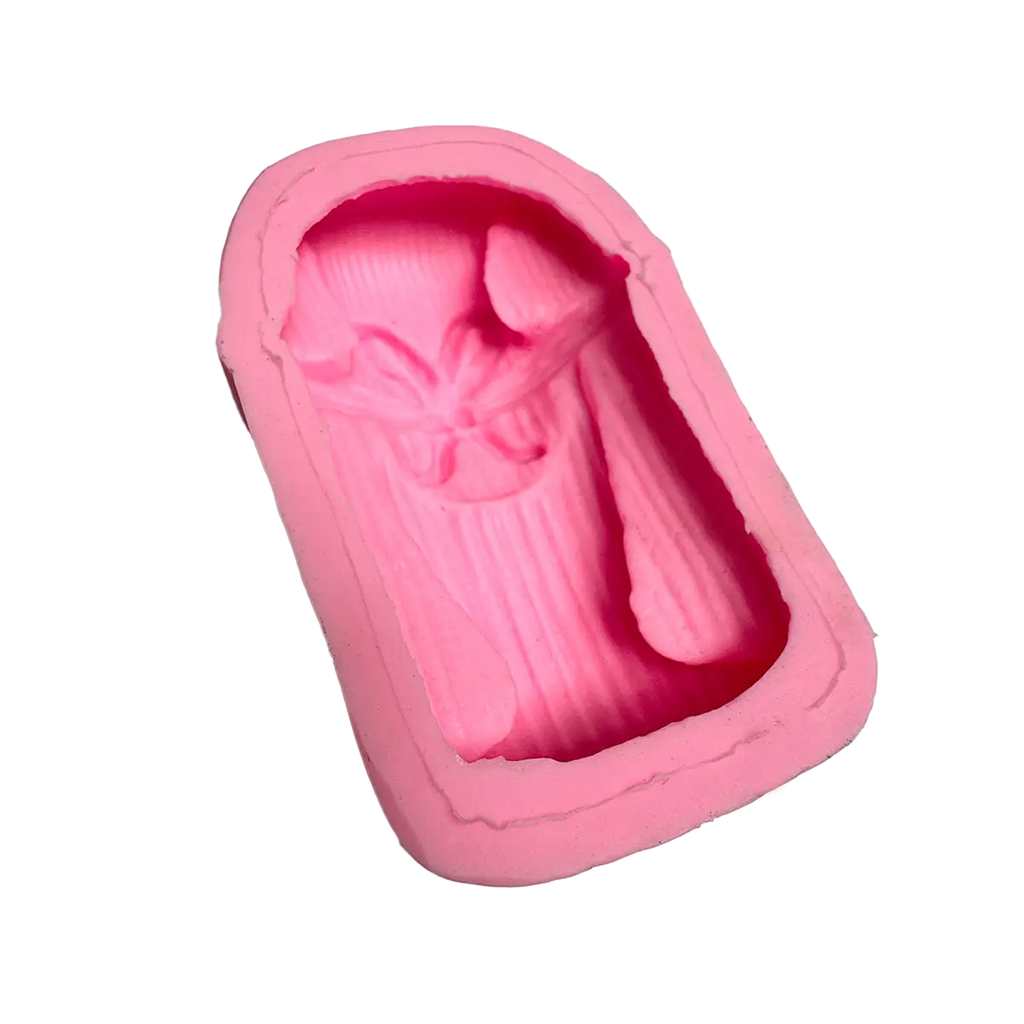 Molde Silicón 3D - Tamal amarrado Día de Muertos - 10.5 x 6.5 x 3 cm