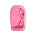 Molde Silicón 3D - Tamal amarrado Día de Muertos - 10.5 x 6.5 x 3 cm