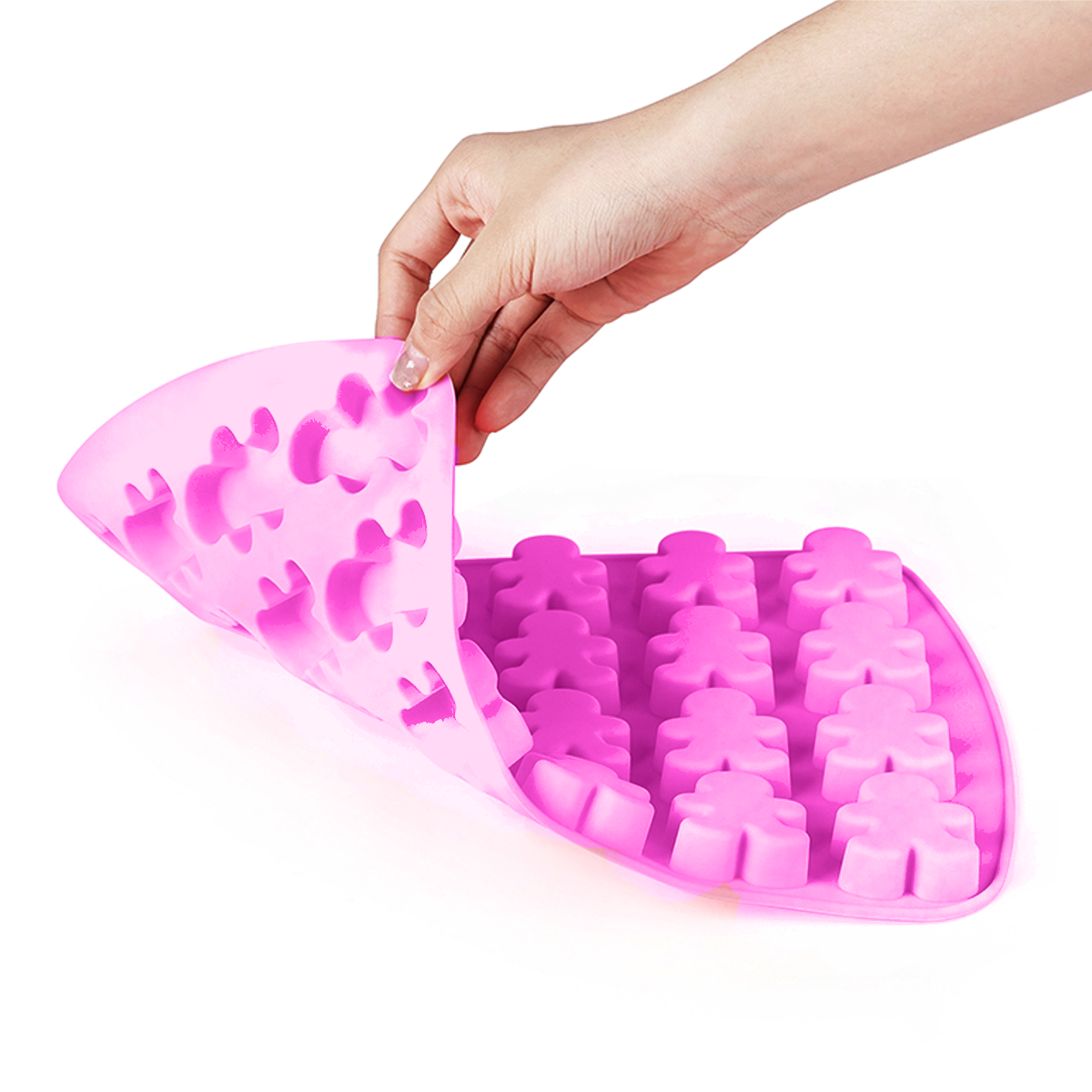 Molde Silicón Muñeco Jengibre 1 pz