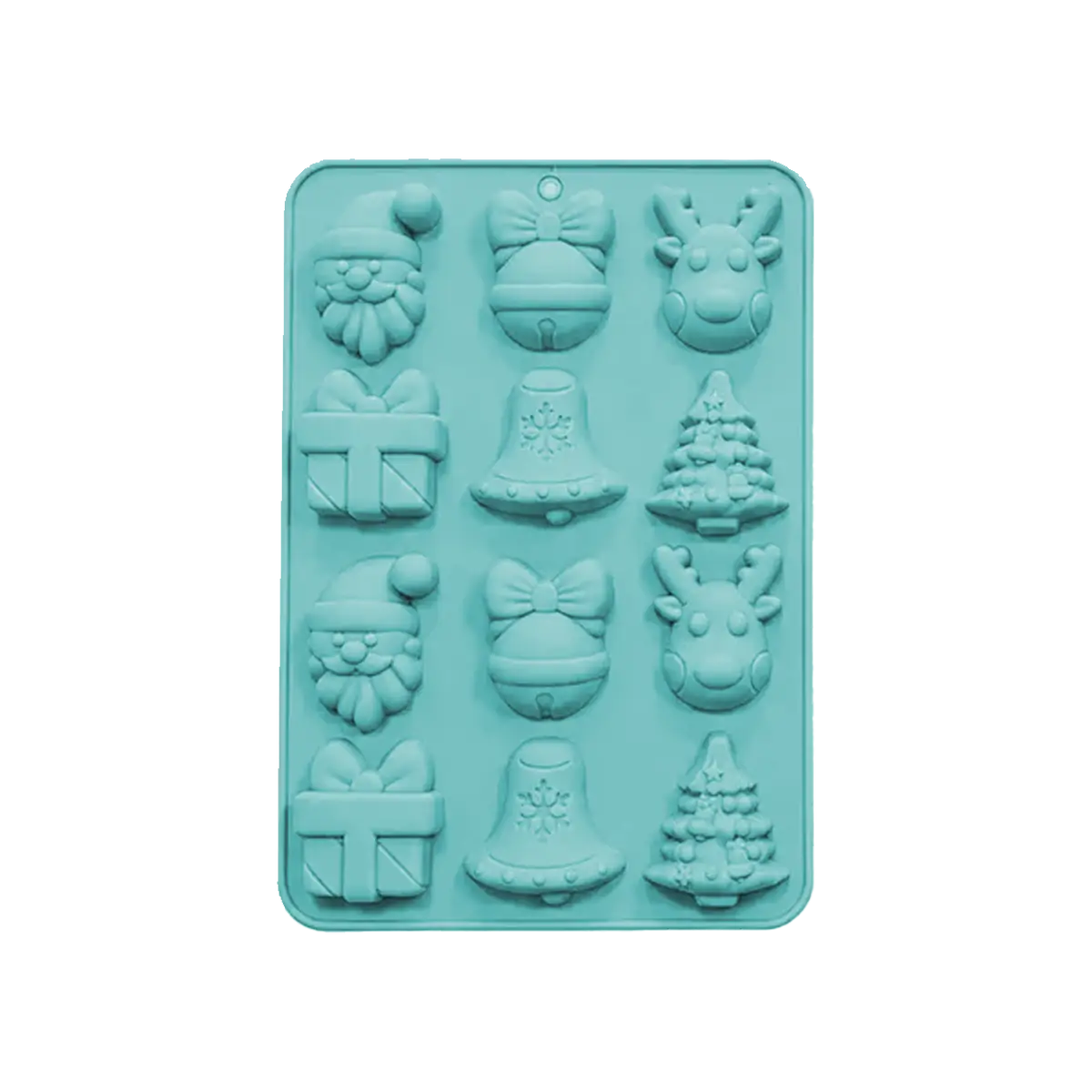 Molde Silicón - 12 Figuras de Navidad