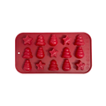 Molde Silicón - 15 mini figuras navideñas estilo chocolate