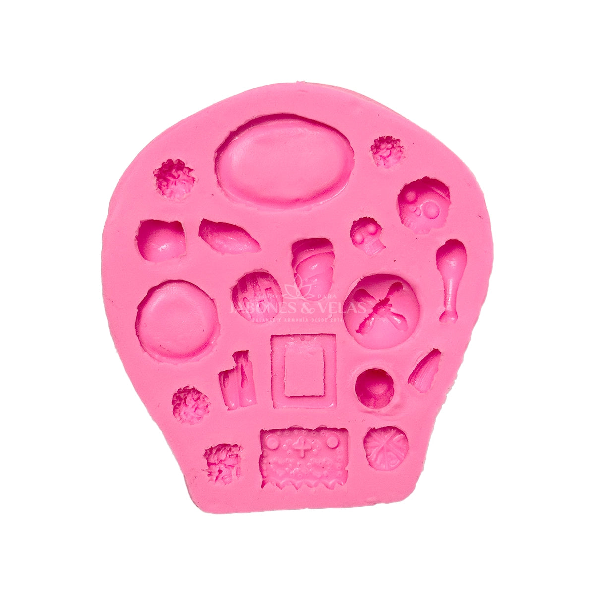 Molde Silicón 3D - Complementos ofrenda minis - Día de Muertos