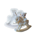 Molde Silicón 3D - Osito en caballo