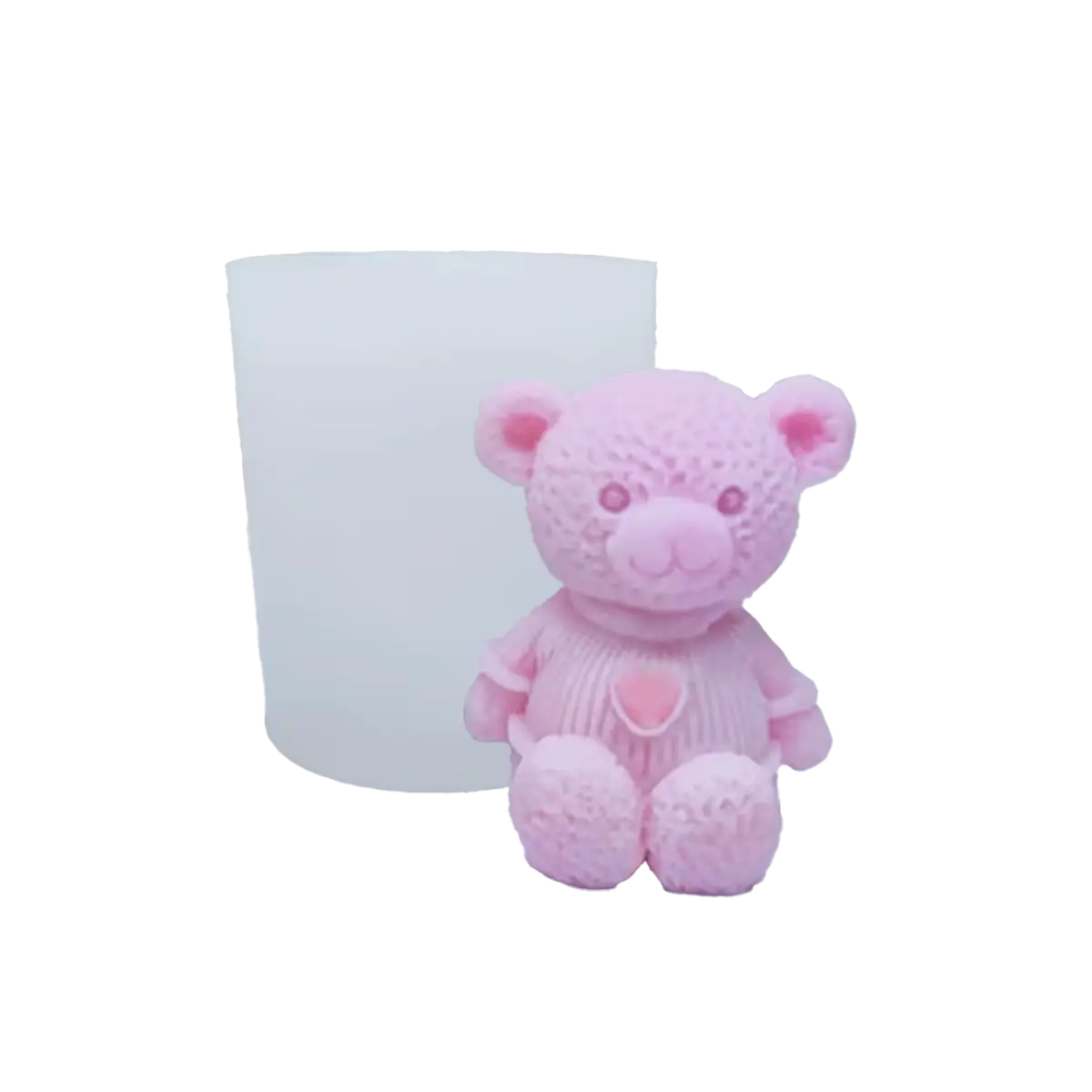 Molde Silicón 3D - Osito con camiseta