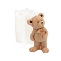 Molde Silicón 3D - Oso de peluche parado