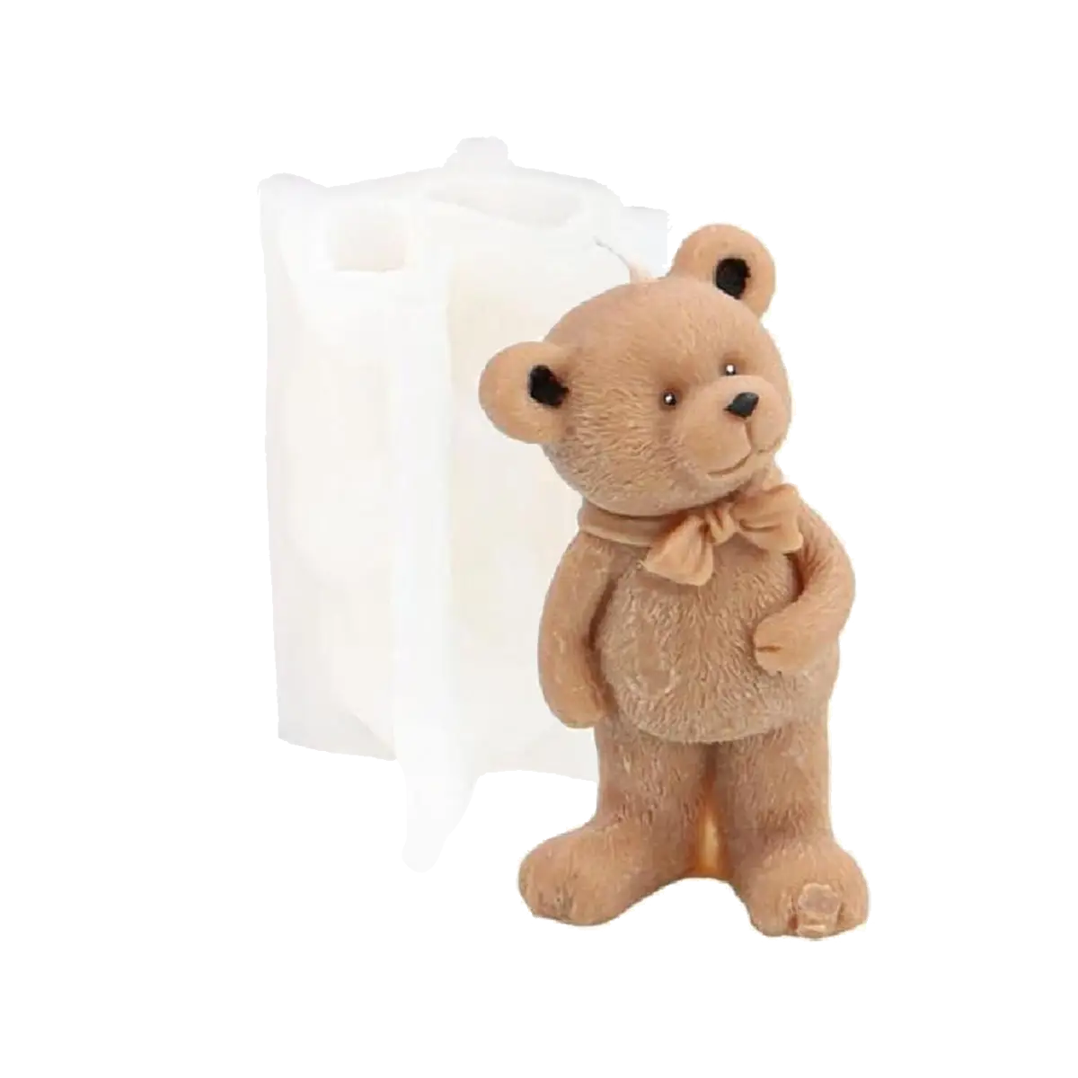 Molde Silicón 3D - Oso de peluche parado