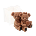 Molde Silicón 3D - Osos de peluche abrazados
