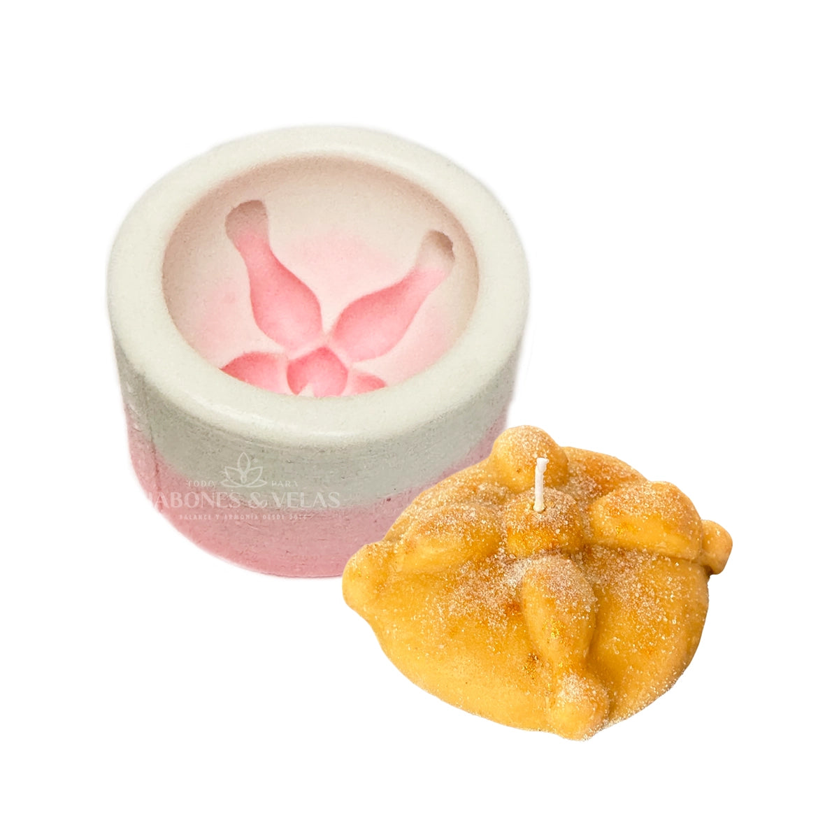 Molde Silicón Pan de Muerto - Pequeño