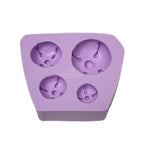 Molde Silicón 3D - Pan de Muerto - 4 cavidades